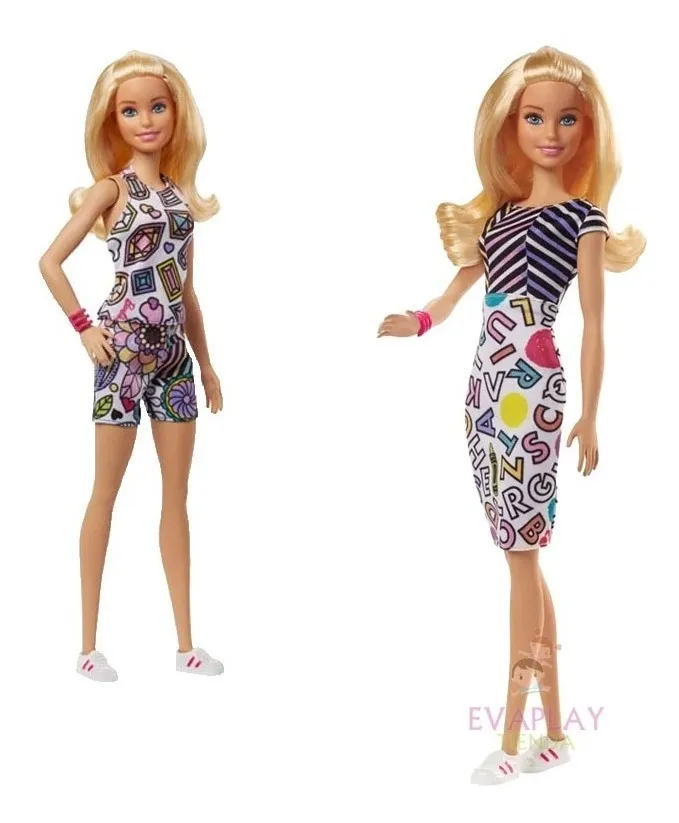 barbie que se le pinta el vestido