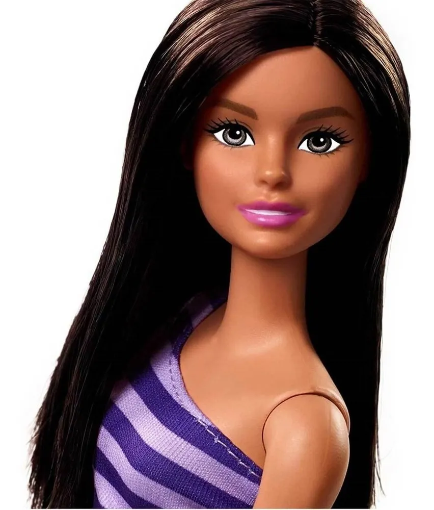Jugueteria Pizzico | Jugueteria Online | Muñeca Barbie Morena Glitz Vestido Lila T7580c (6137) - $ 1.599,99