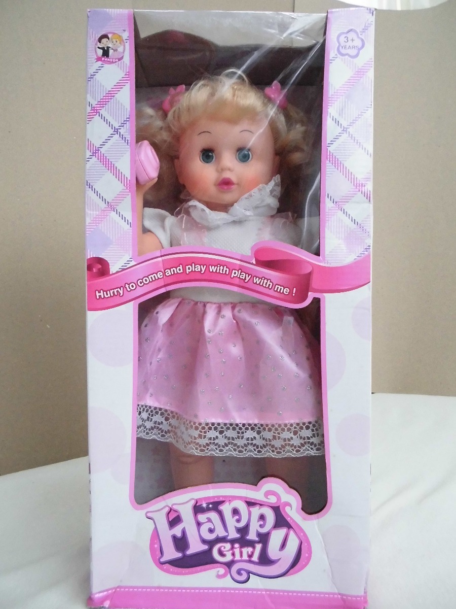 Muñeca Bebe Niña Camina Canta Happy Girl Sonido Juguete 40cm - Bs. 250.000,00 en Mercado Libre