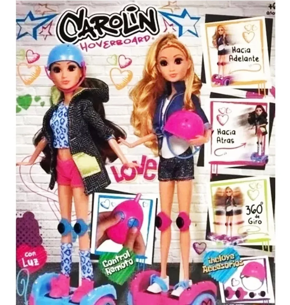 Jugueteria Pizzico | Jugueteria Online | Muñeca Con Skate Radio Control Carolin Ditoys (5083) - $ 5.229,99
