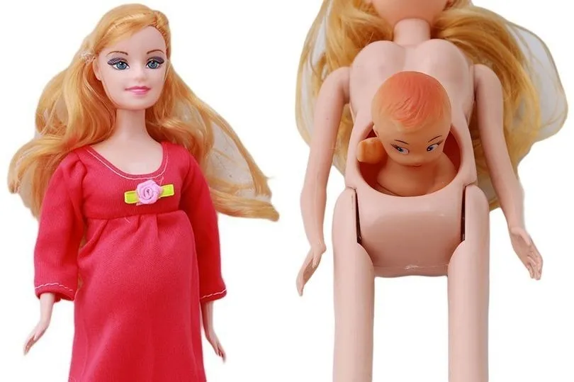 muñeca embarazada con bebe
