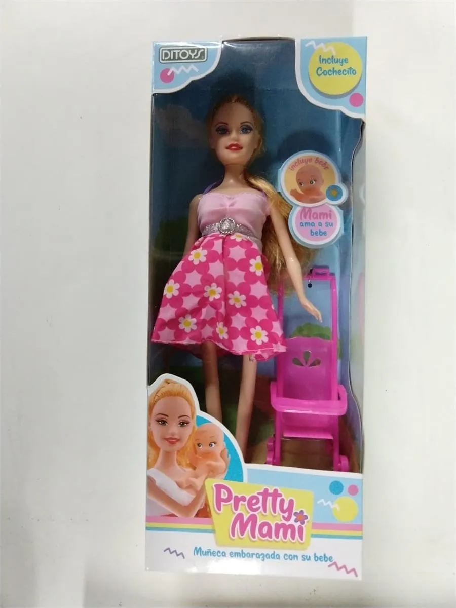 muñeca embarazada con bebe