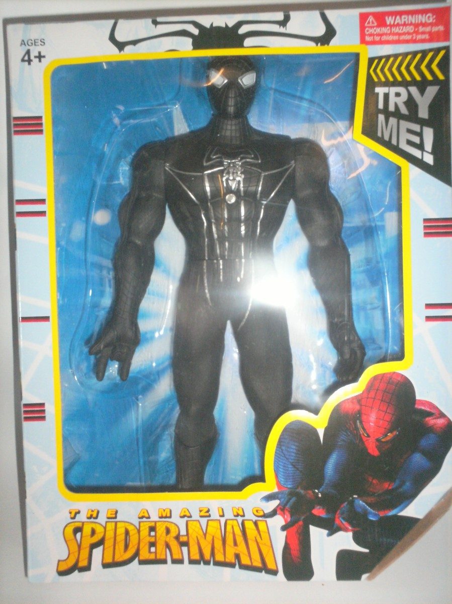 hombre araña negro juguete