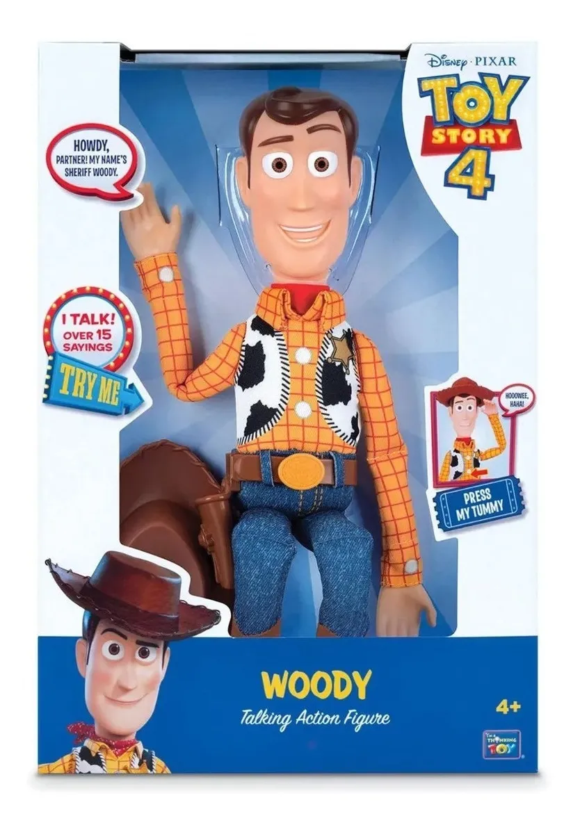 Jugueteria Palermo | Muñeco Toy Story 4 Woody Interactivo 15 Frases 35cm Original - $ 7.199,99