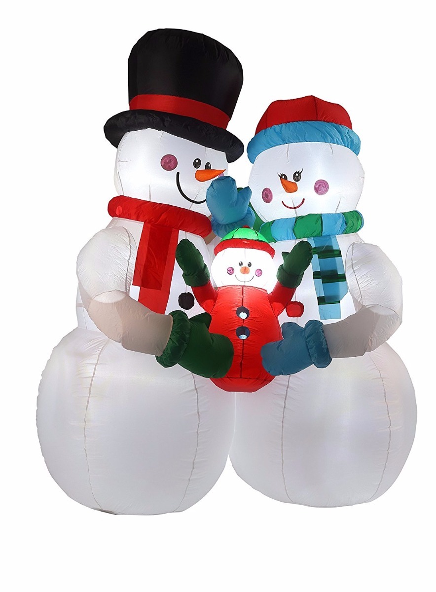 Muñecos Inflables Navideños Familia De Monos De Nieve - $ 3,360.00 en