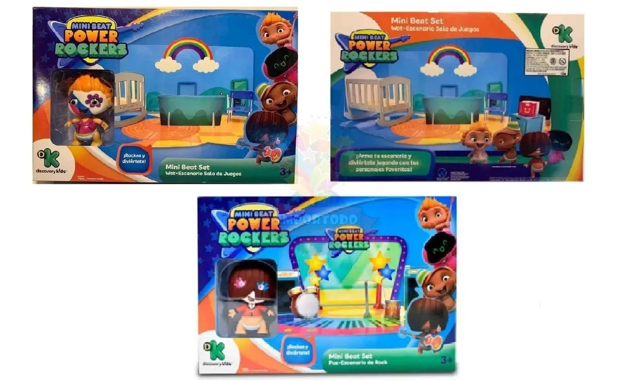 muñecos mini beat power rocker