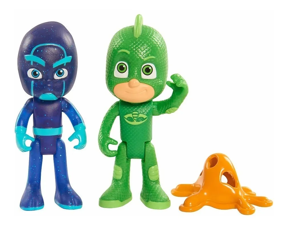 CACHIRULO CAMPEON -Tienda de Juguetes | Muñecos Pj Masks Gekko + Villano - Heroes En Pijamas - $ 890,00