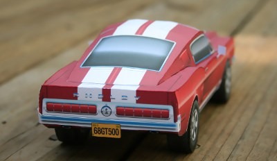 Mustang Shelby Gt500 (1968) (modelo Para Armar En Papel 