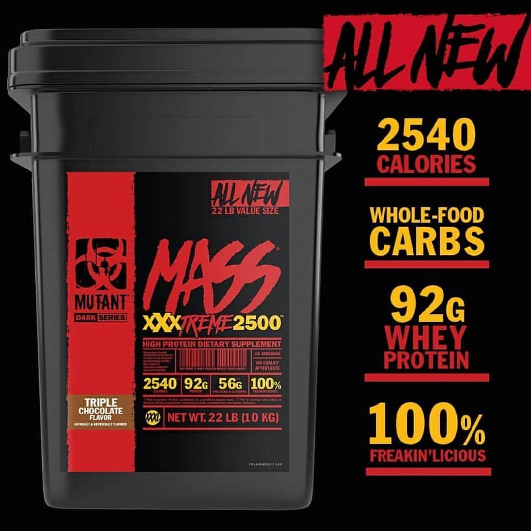 Mutant Mass Extreme Gainer 22 Lbs Masstech Con Reg Sanitario - U$S 103,99  en Mercado Libre