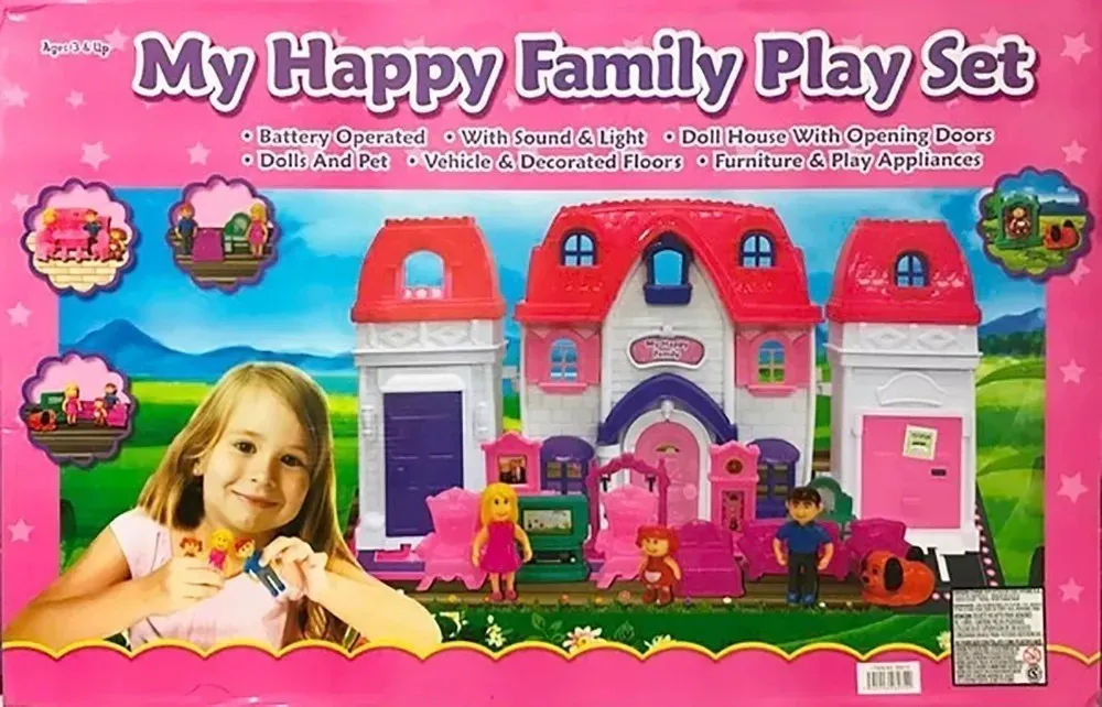 JUGUETERIA MICIELOAZUL | My Happy Family Play Set Casa Familia Casita Muñecas @ Mca - $ 3.800,00