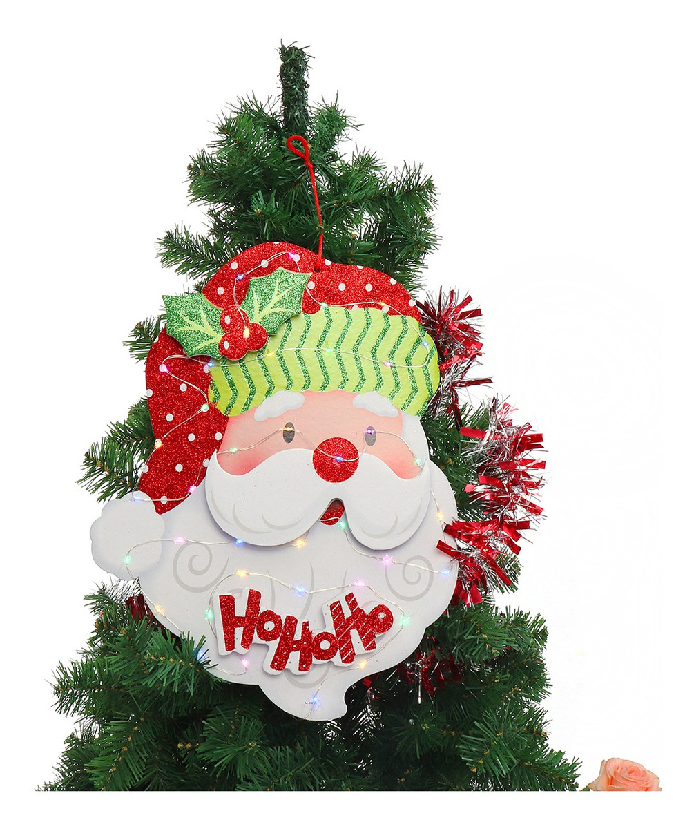 Natal Papai Noel Paper Board Enfeites Pendurado Led Light Up R Natal Papai Noel Paper Board Enfeites