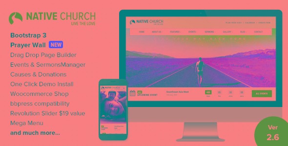 nativechurch v2 9 multi purpose wordpress theme r 25 00 em native church theme