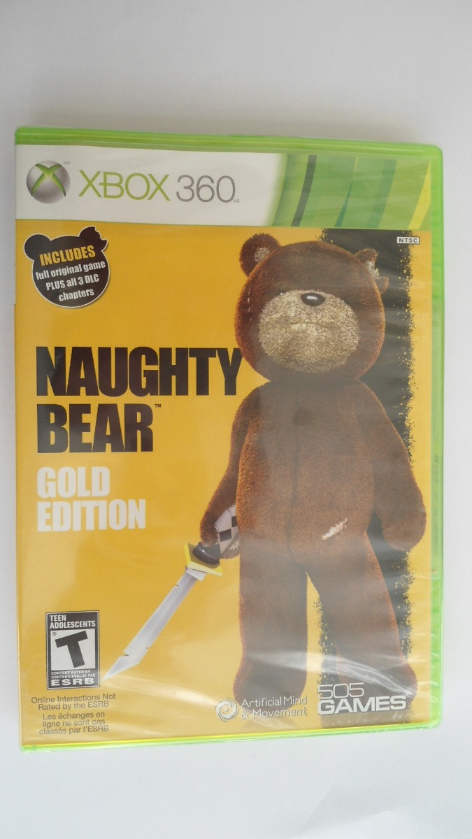 naughty bear gold edition xbox 360