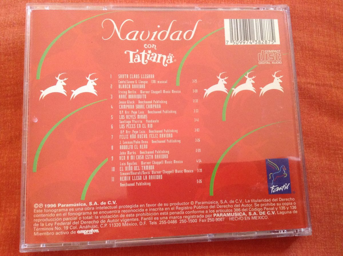 Navidad Con Tatiana Cd Album 15000 En Mercado Libre 