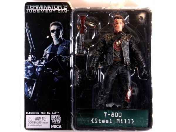 Terminator 2 Judgment Day T-800 Steel Mill PVC Model Action Figures Boy Toy Gift