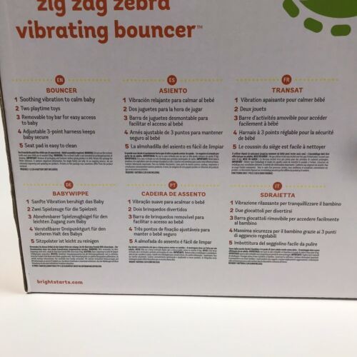 zig zag zebra vibrating bouncer