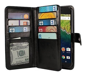 Cartera De Cuero Sintético Funda para LG Nexus 5x y Huawei Nexus 6p