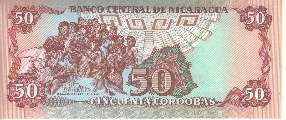 Nicaragua 1985-50 cordobas Pick 153 UNC