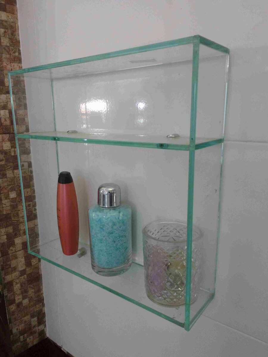 Nicho Prateleira De Vidro P Banheiro 41 X 50 X 10 R$ 80,00 em Mercado Livre -> Nicho Banheiro Vidro Nicho Prateleira De Vidro P Banheiro 41 X 50 X 10 R$ 80,00 em Mercado Livre -> Nicho Banheiro Vidro