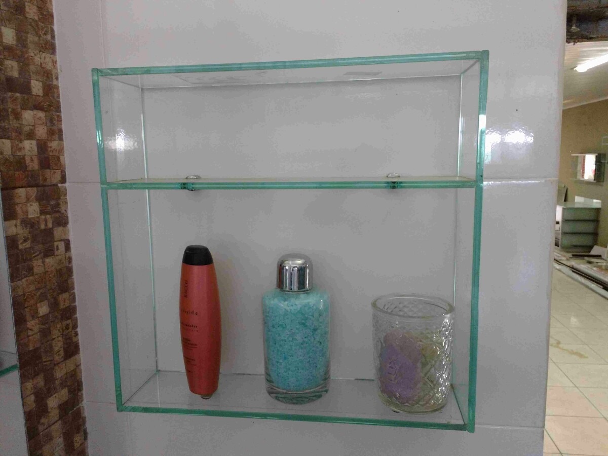Nicho Prateleira De Vidro P Banheiro 41 X 50 X 10 R$ 90,00 em Mercado Livre -> Nicho Banheiro Brasilia Nicho Prateleira De Vidro P Banheiro 41 X 50 X 10 R$ 90,00 em Mercado Livre -> Nicho Banheiro Brasilia