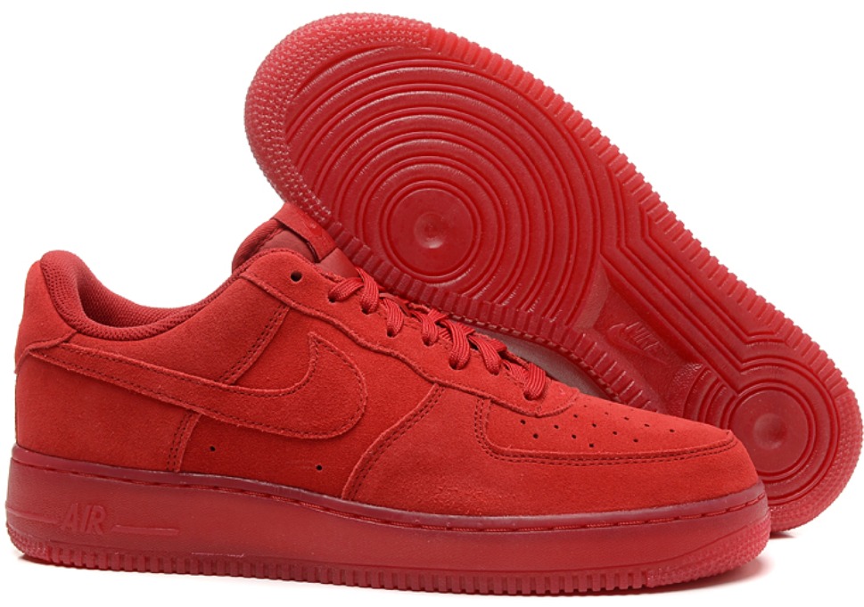 air force one rojos gamuza