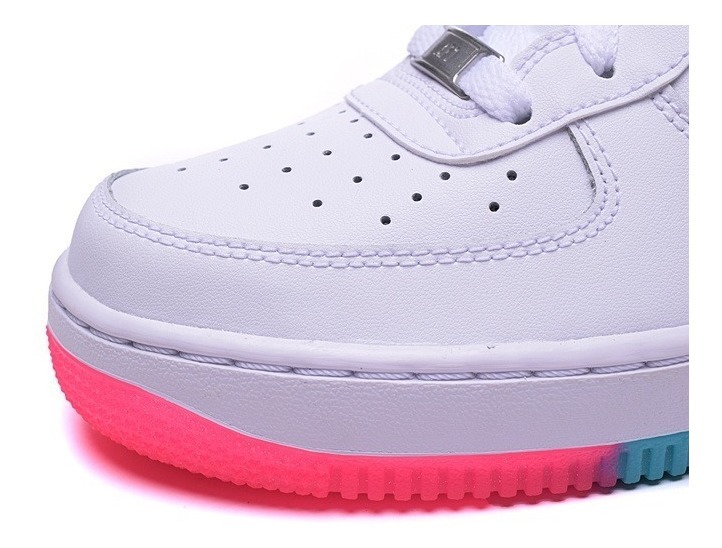 Nike Air Force Suela Color Arcoiris Rainbow Mujer Nike Air Force Suela Color Arcoiris Rainbow Mujer