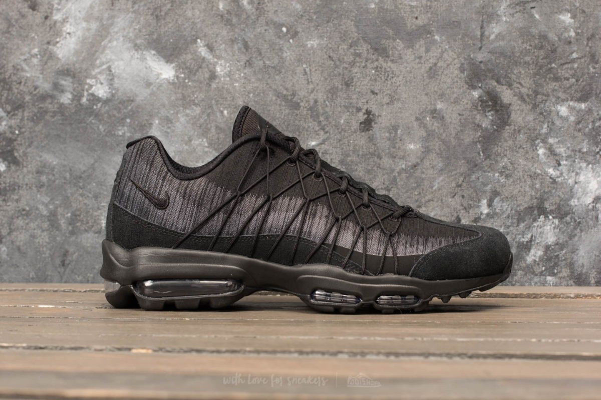 nike air max 95 ultra jacquard black white stealth grey