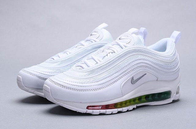 air max 97 white and rainbow