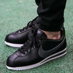 Nike Cortez Negras (cuero ) Hombre Originales Y Nuevas Nike Cortez Negras (cuero ) Hombre Originales Y Nuevas