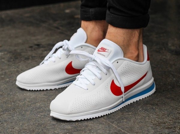 nike cortez blancas y rojas