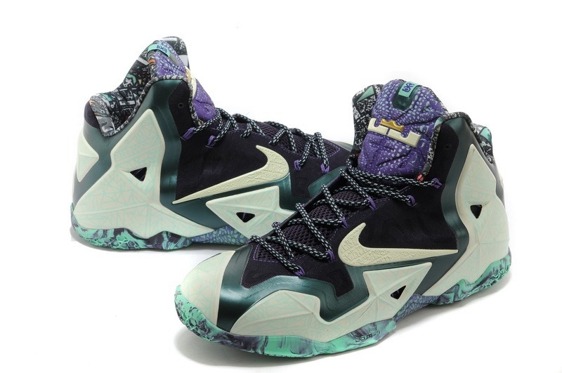 Nike Lebron James Xi Verde/roxo 42 44 Original Brilha - R$ 739,91 em Mercado Livre