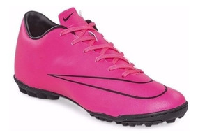 botines nike mercurial rosa y blanco