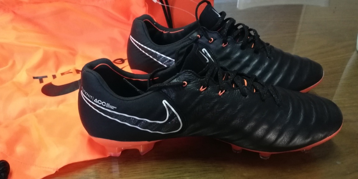Football Boots Nike Tiempo Genio Leather SG Laser orange