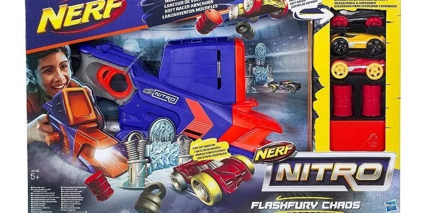nerf lanza autos