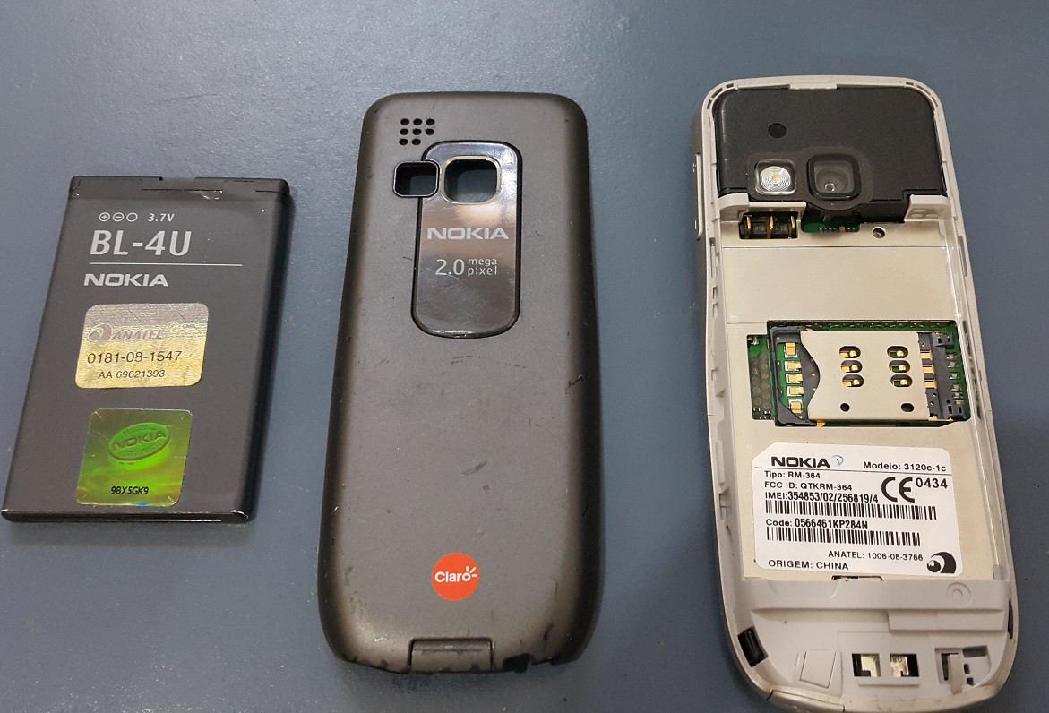 Nokia 3120c 3120 Classic 3g Fm Cartao Memoria - Apenas Claro - R$ 45,00 em Mercado Livre