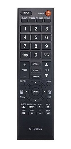 New Toshiba TV Remote ct 90325 CT-90325 for 50L2200U 37E20 22AV600 40FT1 32C120U