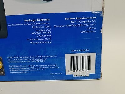 MI KB985W DRIVERS WINDOWS 7 DRIVER: MI KB985W