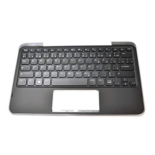 81-Key CF Clavier PK130S81A01 FRENCH CANADIAN Keyboard V136602AS1 C43FM New 05XRJ Genuine OEM Dell XPS 10 Tablet Dock Palmrest Module