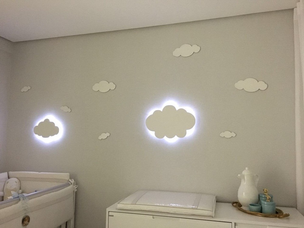 Nuvem Com Luz De Led Luminaria Com Led Quarto De Bebe 30 Cm R$ 49,00 em Mercado Livre Armario Mdf Cozinha ~ Nuvem Com Luz De Led Luminaria Com Led Quarto De Bebe 30 Cm R$ 49,00 em Mercado Livre