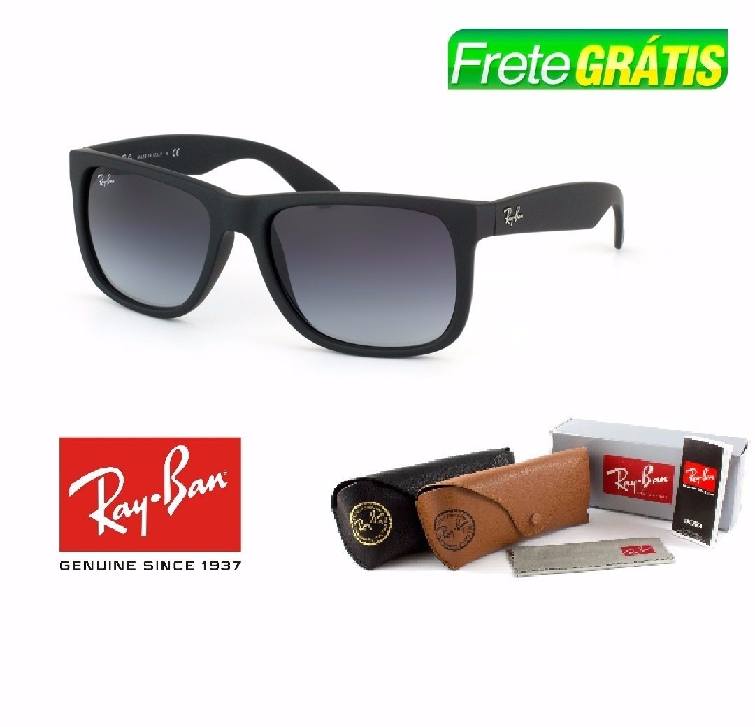 ray ban justin preto lente azul ray ban justin preto lente azul