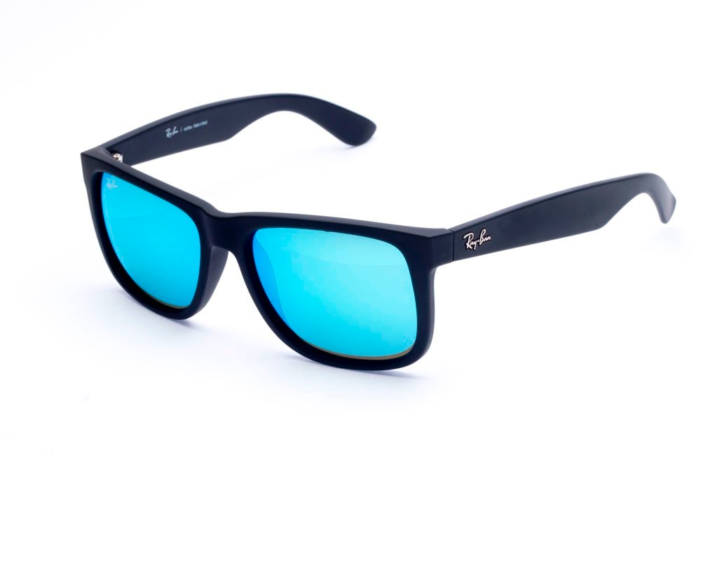 oculos ray ban justin azul espelhado oculos ray ban justin azul espelhado