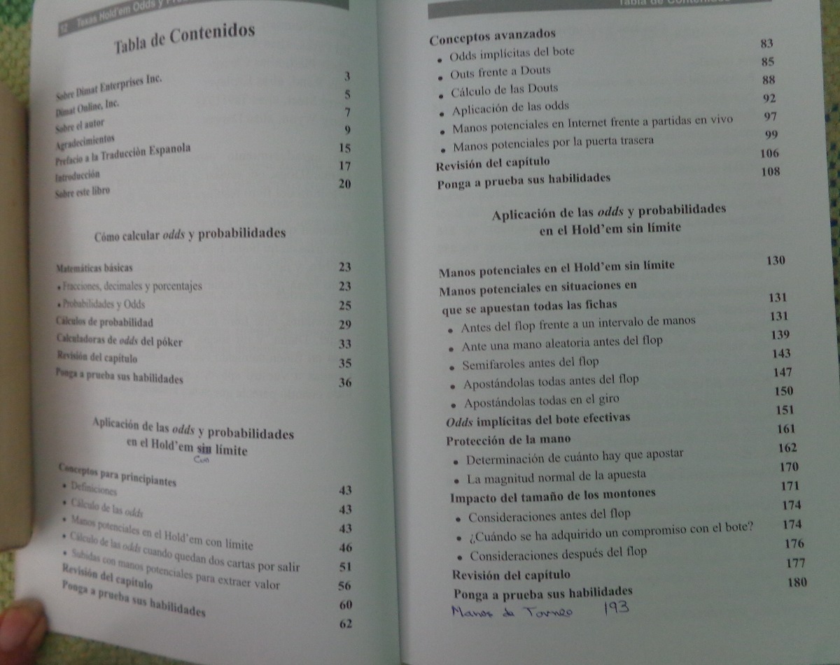 Probabilidades Holdem Probabilidades Holdem