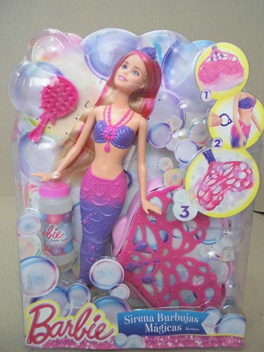Oferta Muñeca Barbie Sirena Burbujas Magicas Original Mattel - Bs. 19.000,00 en Mercado Libre