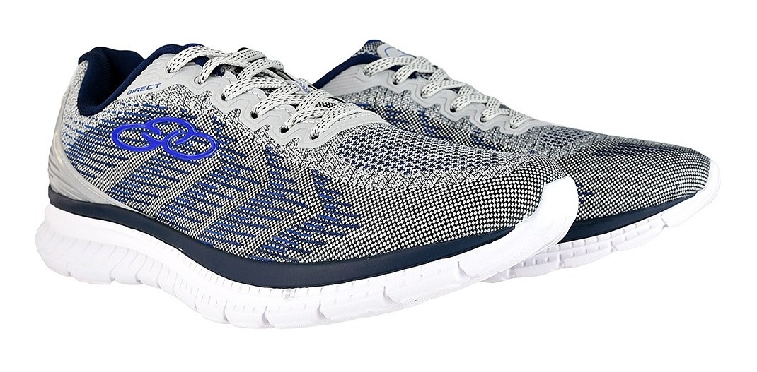 Off - Tênis Olympikus Direct Cinza/marinho Original - R$ 127,00 em Mercado Livre