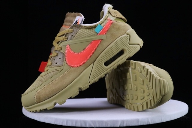 Off white X Nike Air Max 90 Desert Ore Importación B ) Off white X Nike Air Max 90 Desert Ore Importación B )