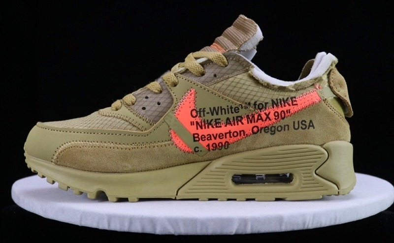 Off white X Nike Air Max 90 Desert Ore Importación B ) Off white X Nike Air Max 90 Desert Ore Importación B )