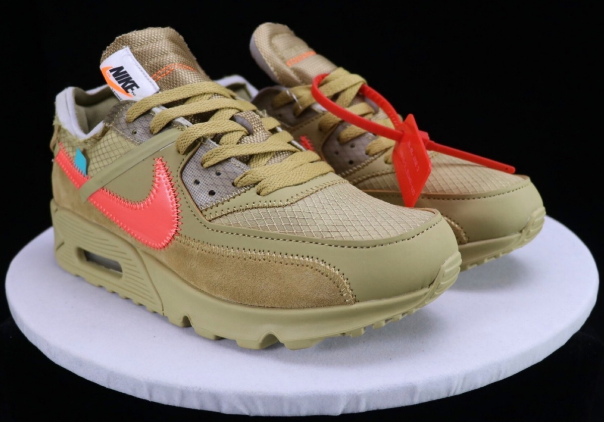 Off white X Nike Air Max 90 Desert Ore Importación B ) Off white X Nike Air Max 90 Desert Ore Importación B )