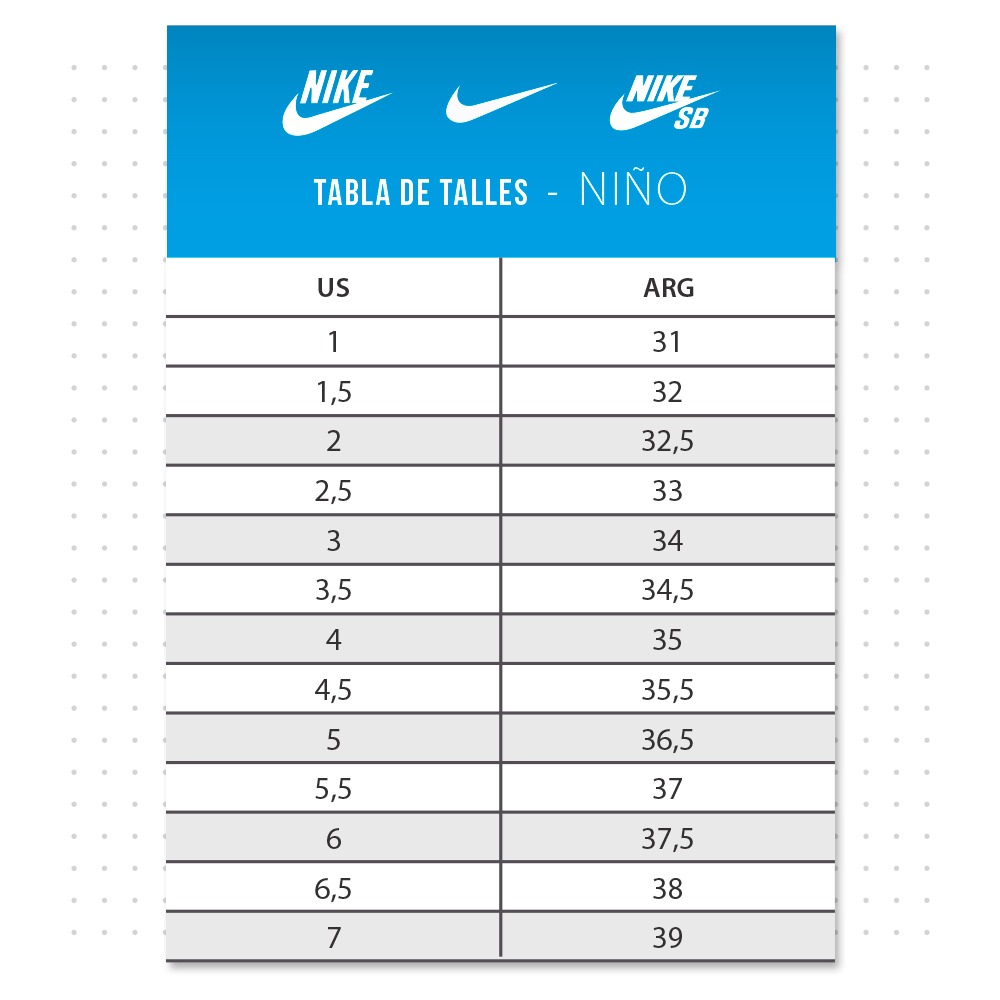Guia Tallas Calzado Nike Niños Discount, 58% OFF, sportsregras.com