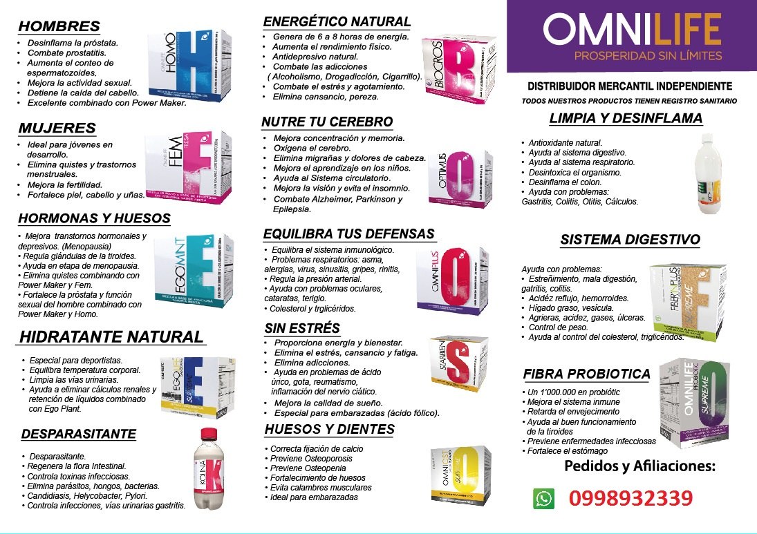 Omnilife Productos Naturales U S 1 00 En Mercado Libre