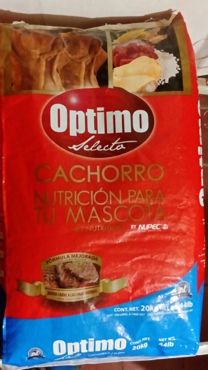 Optimo Felino Nupec Es Bueno Optimo Nupec Cachorro 20kg Gratisdomicilio - $ 700.00 en Mercado Libre